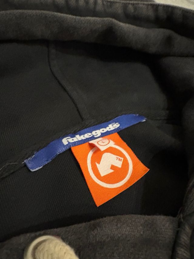 Sudadera Fake Gods Negra Talla L