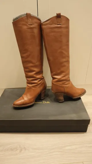 Botas altas Massimo Dutti Marrones Mujer