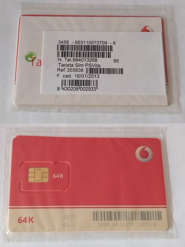 Caja PS Vita Vodafone 3G/Wi-Fi Crystal Black