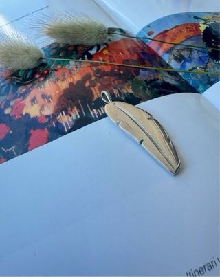 Colgante Tous Pluma Oro y Plata