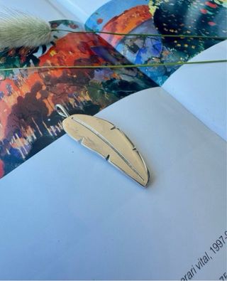 Colgante Tous Pluma Oro y Plata