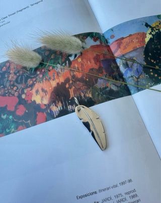 Colgante Tous Pluma Oro y Plata