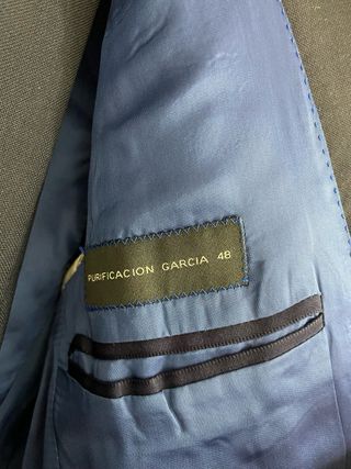 Traje Purificacion Garcia Azul Marino Talla 46