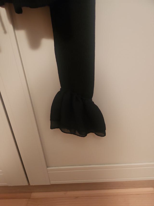 Zara Chaqueta Negra Tul Hombros Descubiertos