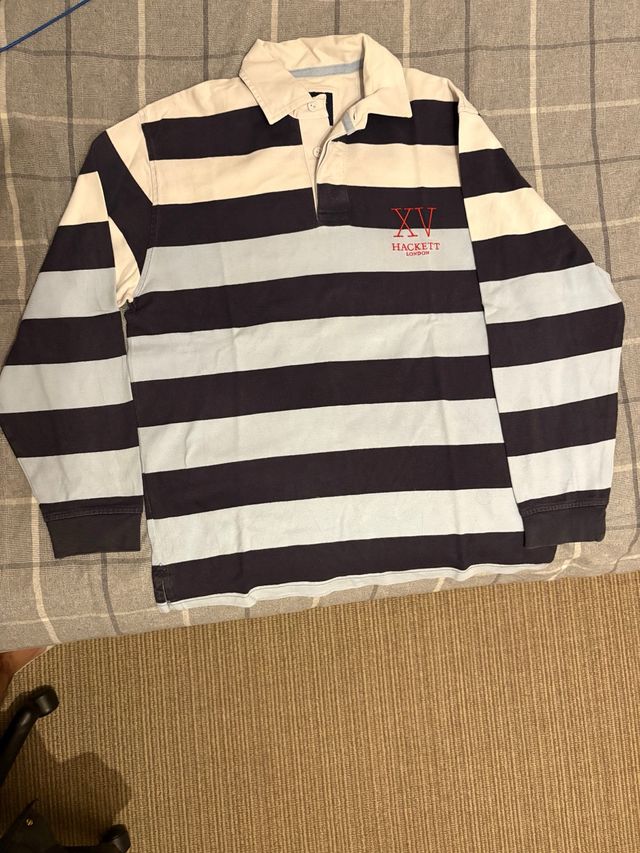 Polo Hackett Vintage Rayas Manga Larga