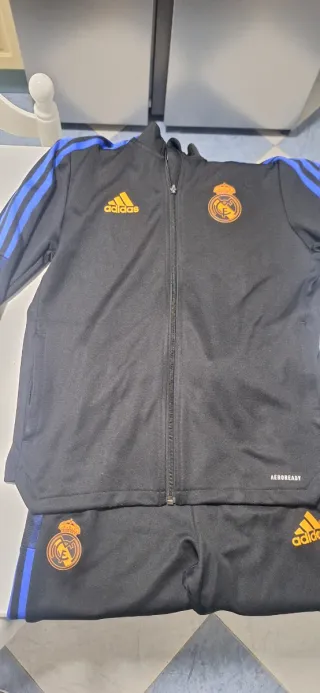 Chándal Adidas Real Madrid Negro y Azul