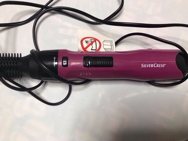Cepillo Rizador Silvercrest Morado y Negro