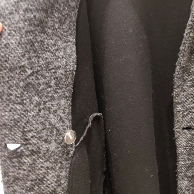 Abrigo Pull&Bear gris y negro