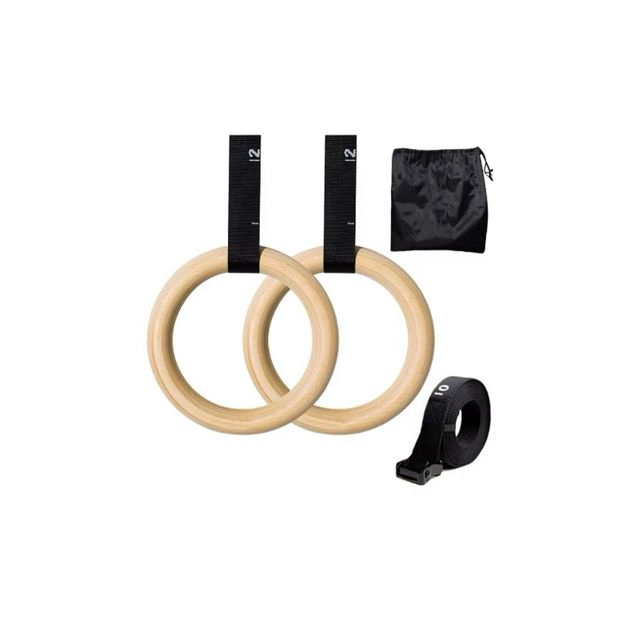Anillas de Calistenia Madera + Cinchas