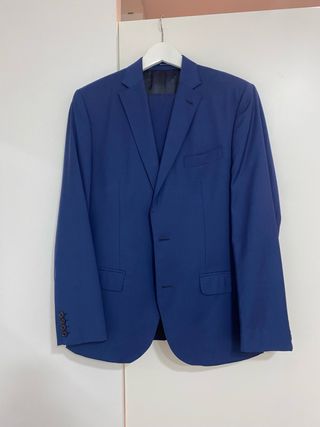 Traje Pedro del Hierro Azul Talla 48