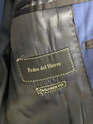 Traje Pedro del Hierro Azul Talla 48