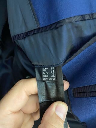 Traje Pedro del Hierro Azul Talla 48