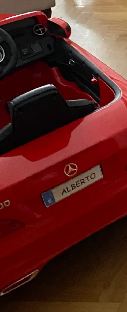 Coche eléctrico Mercedes niños rojo