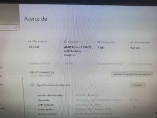 PC Gamer Ryzen 5 5600G 32GB RAM SSD 1TB