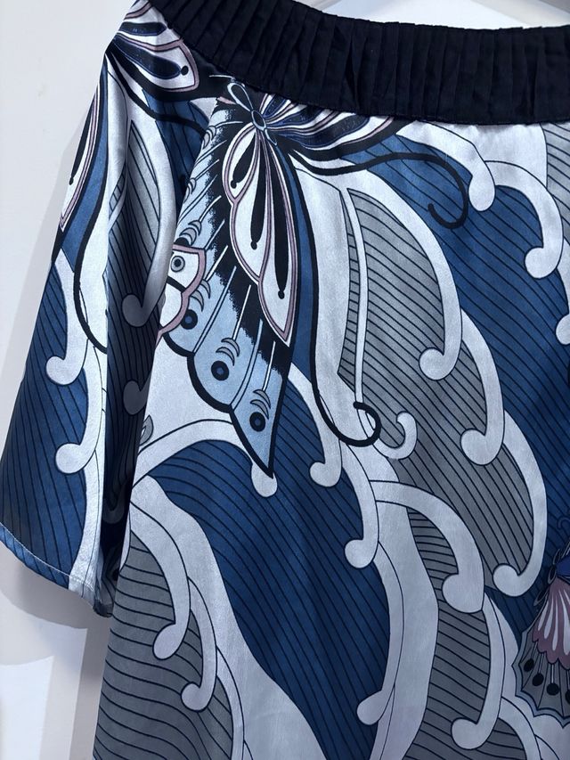 Blusa mujer manga corta estampada