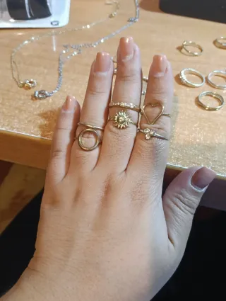 Pack anillos y collares bisutería