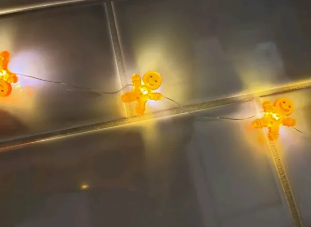 Luces Navideñas Galleta Jengibre