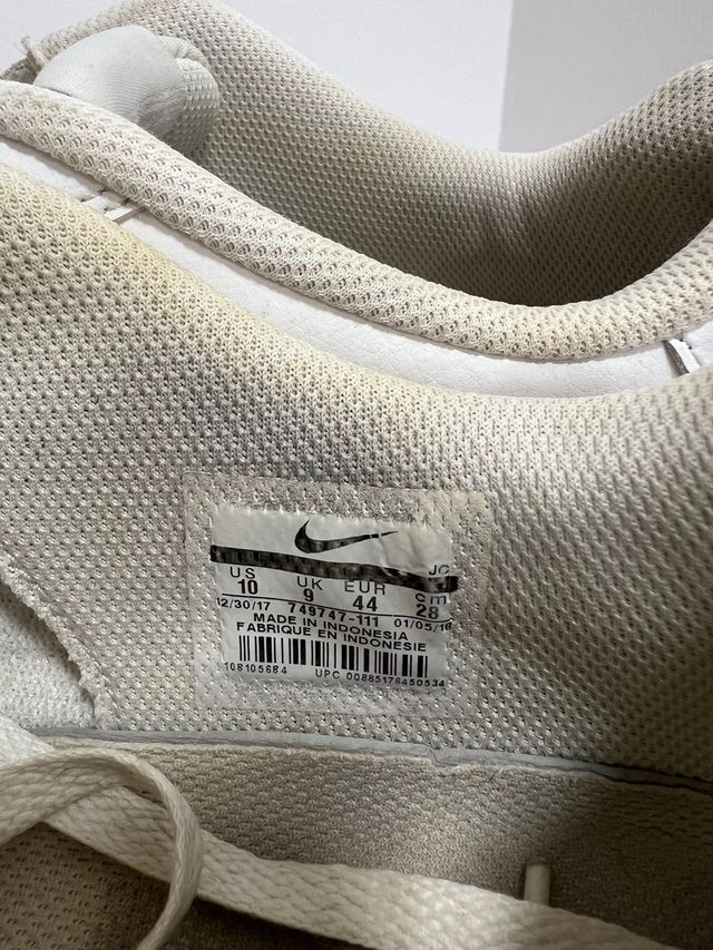 Sneakers bianche Nike classiche modello Court, taglia 44