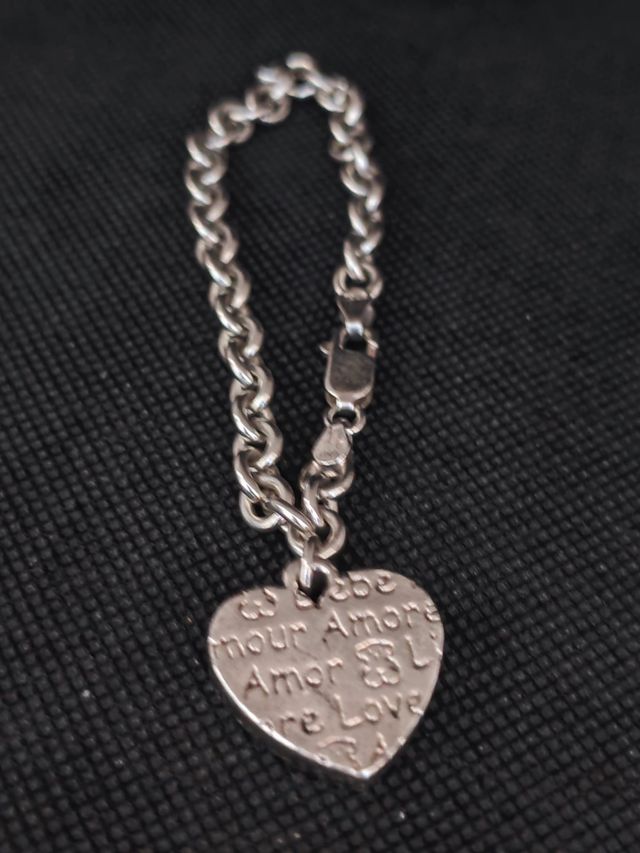 Bracciale in argento 925 Tous originale con cuore traforato 051-05-00442