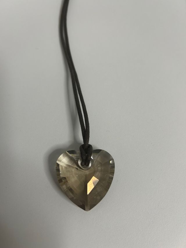 Colgante Corazón Swarovski Marrón