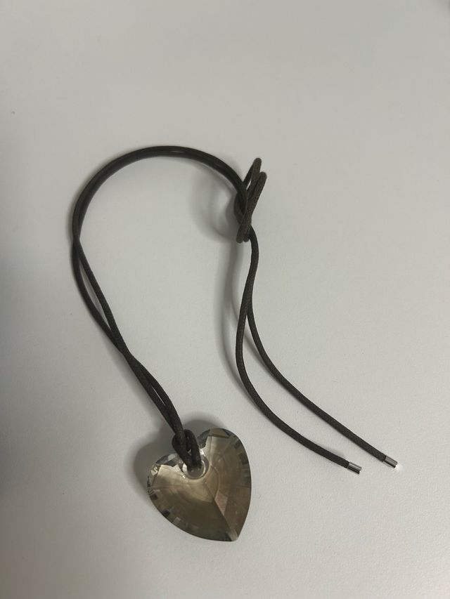 Colgante Corazón Swarovski Marrón