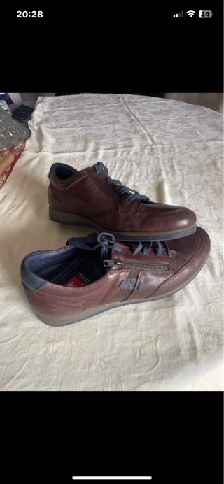 Zapatos Fluchos Hombre Marrones