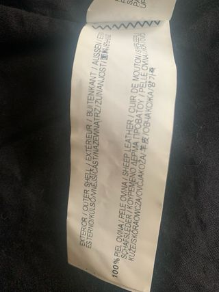 NUEVA Cazadora Piel Pull&Bear Talla L negra