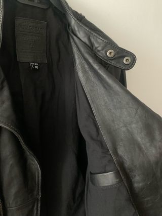 NUEVA Cazadora Piel Pull&Bear Talla L negra