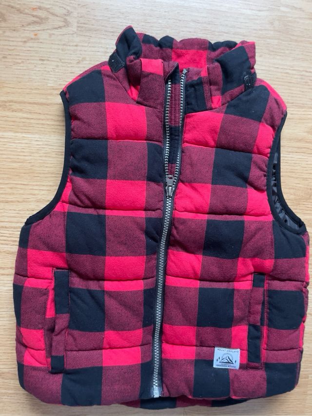 Chaleco H&M Niño Rojo/Negro Talla 110