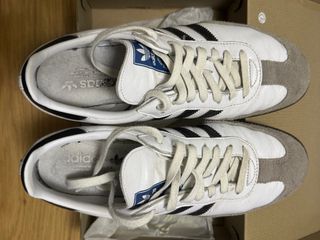 Zapatillas Adidas Samba Hombre Gris Blanco