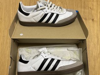 Zapatillas Adidas Samba Hombre Gris Blanco