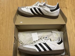 Zapatillas Adidas Samba Hombre Gris Blanco