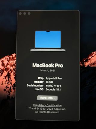 MacBook Pro 14 M1 Pro 16GB RAM
