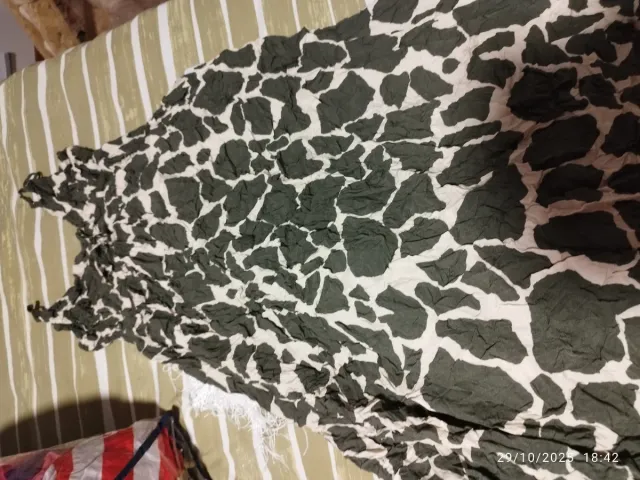 Vestido verde y blanco