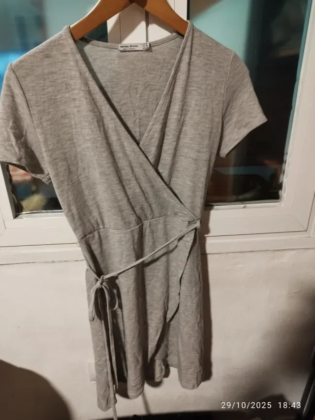 Vestido verde y blanco