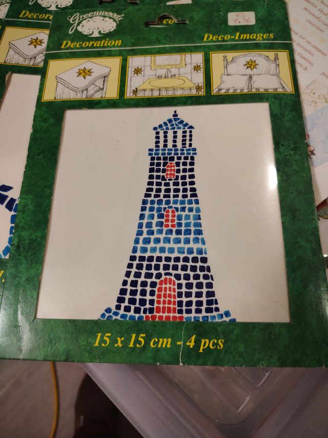 Decoración Adhesiva Caballitos de Mar 15x15cm