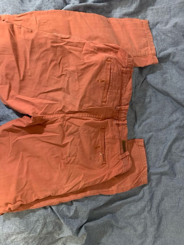 Pantalones Pull&Bear Naranja Talla 30