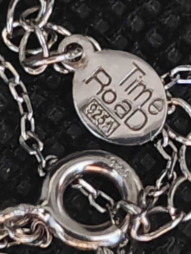 Catena in argento 925 a forza con ciondolo cuore 051-02-00446