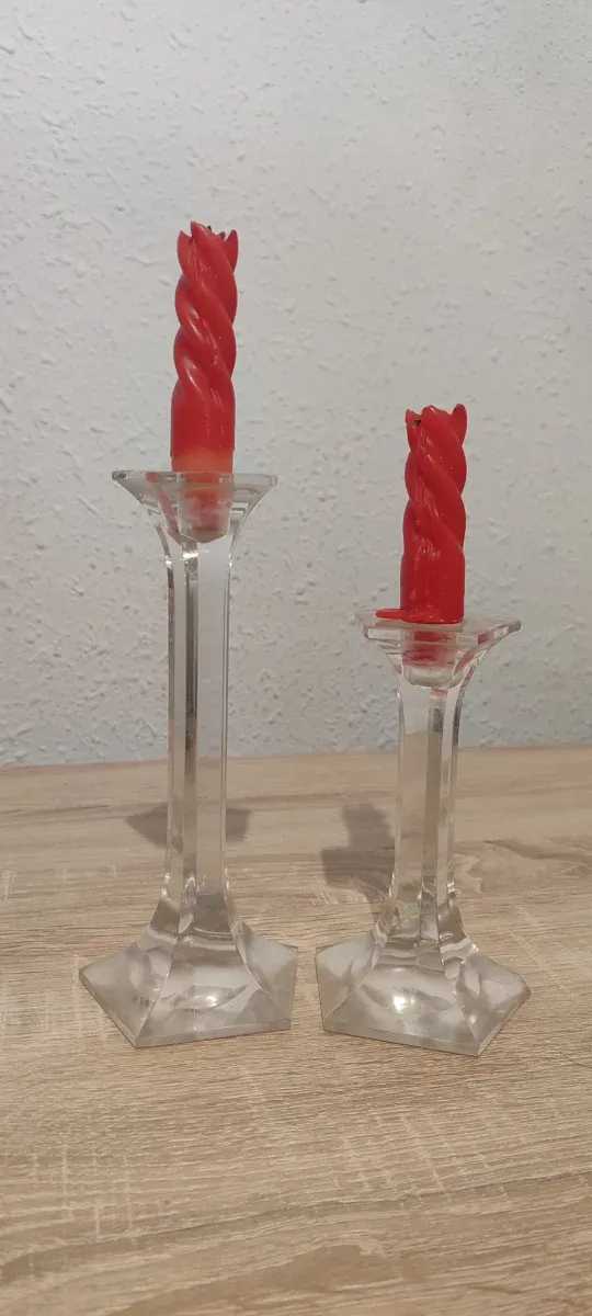 Candelabros de cristal para velas