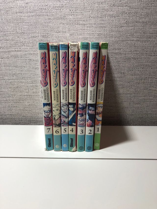 pack de 7 mangas para coleccionistas de Naruto