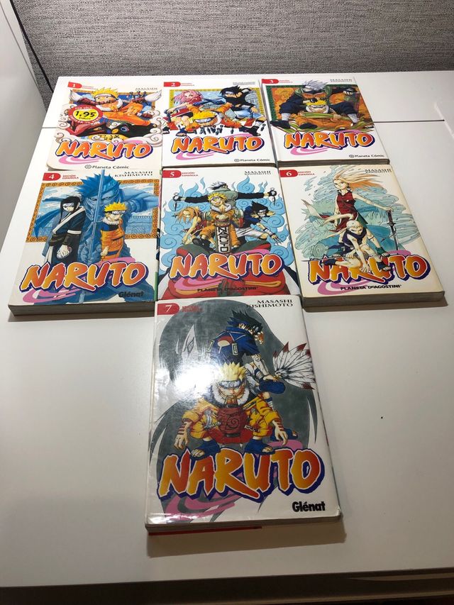 pack de 7 mangas para coleccionistas de Naruto