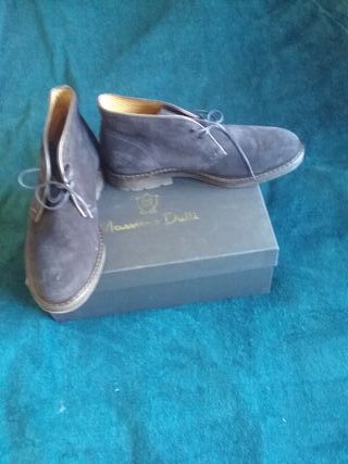 Botines Massimo Dutti Piel Ante Hombre T.42