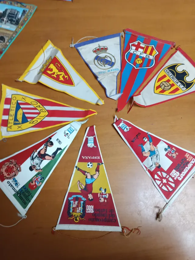 Lote Banderines Antiguos Fútbol