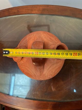 Botijo de Barro Esférico con Asa