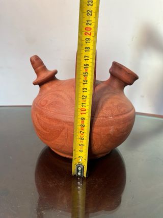 Botijo de Barro Esférico con Asa