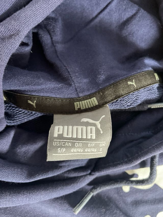 Sudadera Puma con capucha azul Talla S