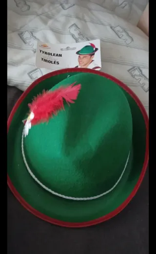 Sombrero Tiroles Disfraz Talla Única