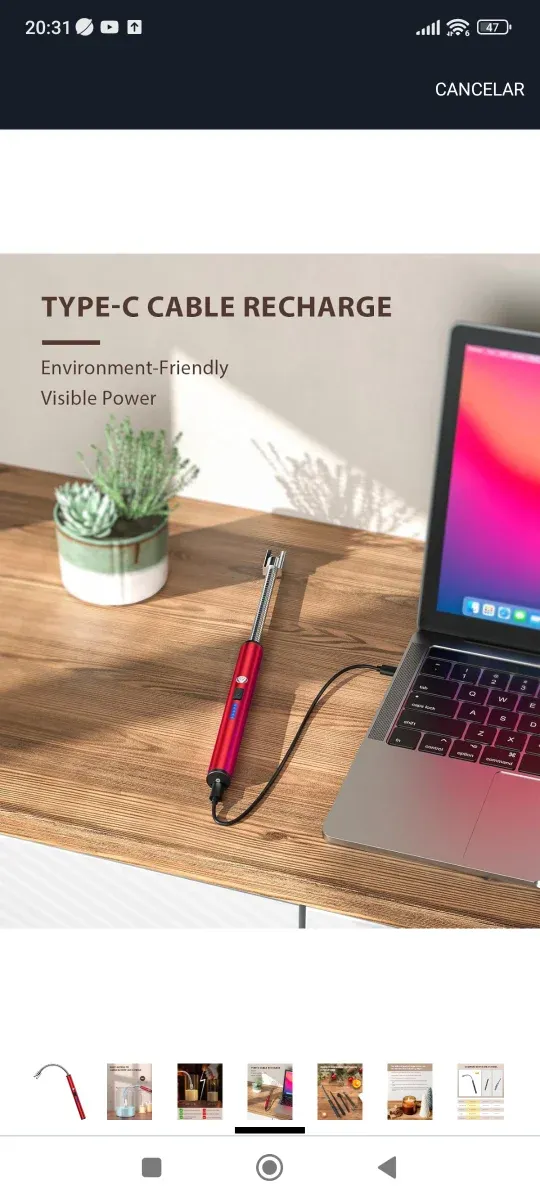 Encendedor Eléctrico Recargable Flexible