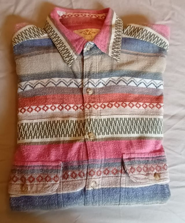 Camisa XL cuadros multicolor