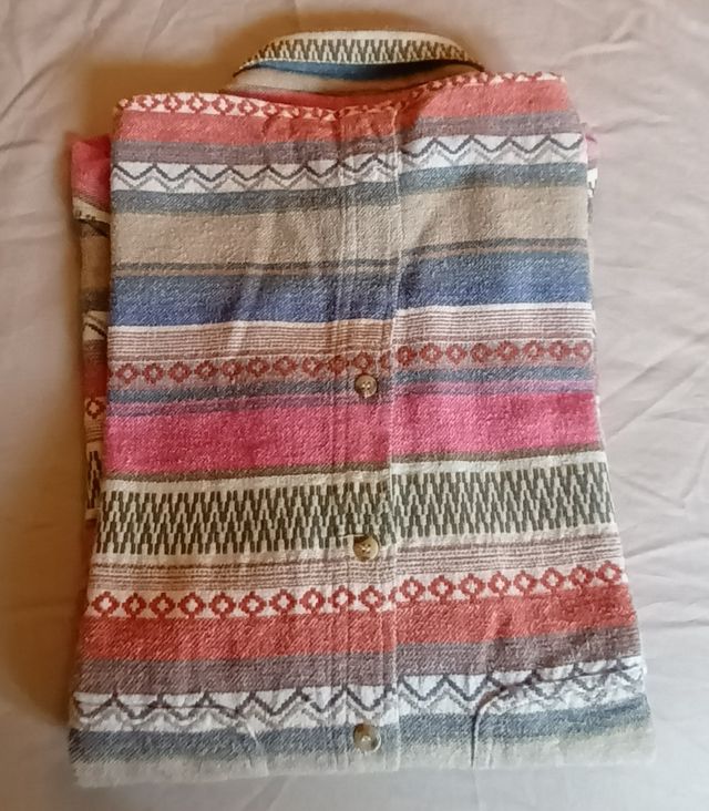 Camisa XL cuadros multicolor